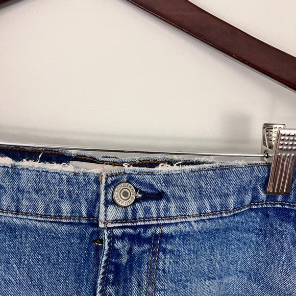 Abercrombie & Fitch The Mom Short High Rise Shorts Size 22 Beachy Vacation - Picture 6 of 13